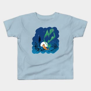 Fox fires in the sky in Lapland Kids T-Shirt